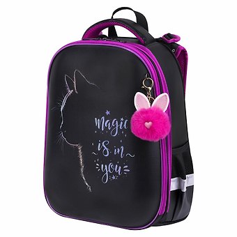Ранец Magic cat 2 отделения, 38*28*14 см, брелок