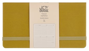 Планинг недат. 64л "Joy Book" фисташковый мусс, карманный, иск.кожа 7Б, скругл.углы, тонир.блок, резинка, офсет, ляссе