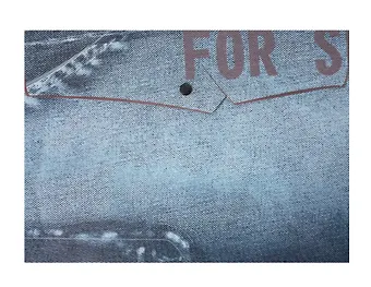Папка-конверт А4 на кнопке Jeans, в ассортименте