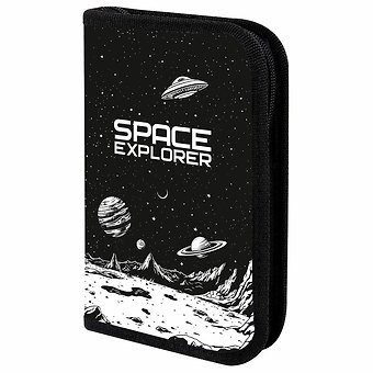 Пенал 1 отделение Space invader 19*11 см