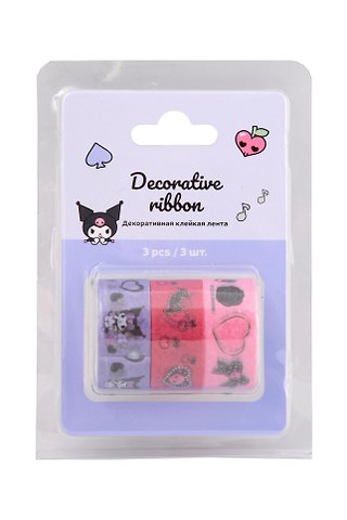 Лента клейкая декоративная 3шт Sanrio №2К