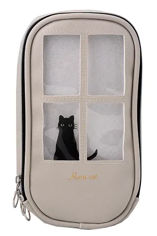 Пенал корпусный 2 отделения The cat in the window