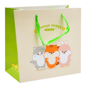 Пакет А4 28*28*12 Always happy дет.,бум.мат.ламинат