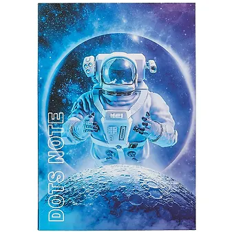 Записная книжка А6+ 64л тчк. Space adventures интегр.переплет, ламинация soft-touch
