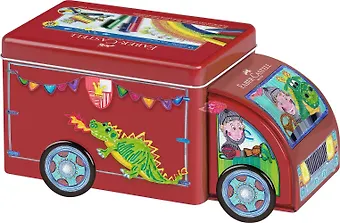 Connector Truck 33 фломастера+10 клипс, металл. короб