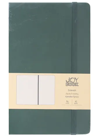Книга для записей А5 96л кл. Joy Book. Заколдованный лес иск.кожа, тонир.блок, скругл.углы, ляссе, резинка, карман на задн.форзаце