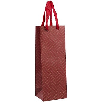 Пакет бутылочный 34,5*12,5*10 "Simple" нейтр., бум.мат.ламинат