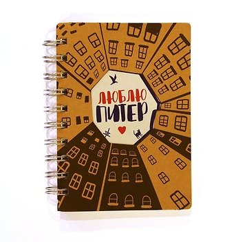 Записная книжка А6 96л лин. СПб Дворы-колодцы спираль