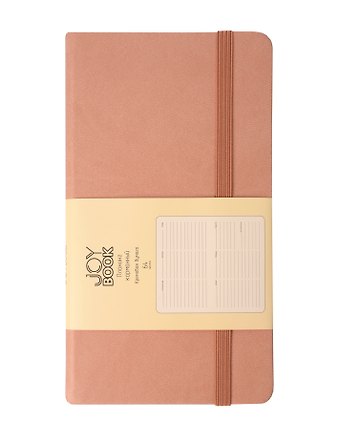 Планинг недат. 64л "Joy Book" крем-брюле, карманный, иск.кожа 7Б, скругл.углы, тонир.блок, резинка, офсет, ляссе