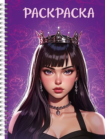 Раскраска-антистресс. Девушки. Девушка в короне