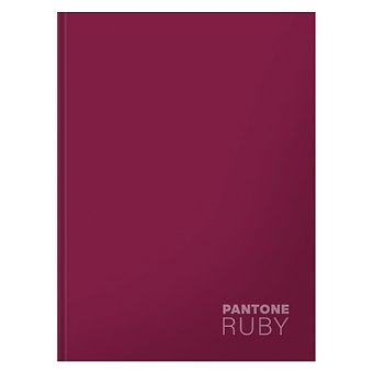 Книга для записей А5+ 96л кл. Ruby интеграл.перепл., матов.ламин., выб.лак.