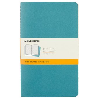 Записная книжка Moleskin Cahier Journal Large, 3 штуки, голубой, 40 листов, А5