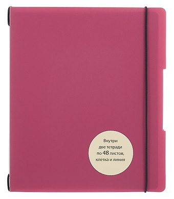 Тетрадь 96 листов, клетка/линейка, DoubleBook. Вересковый