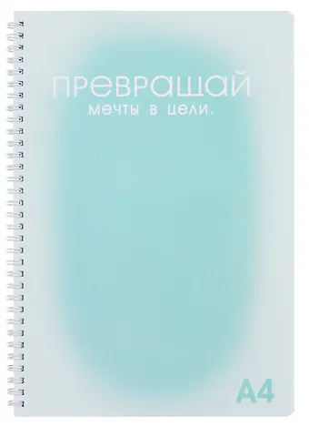 Тетрадь в клетку Мечты и цели, А4 100 листов