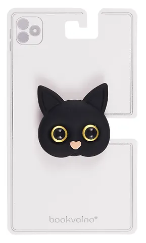 Попсокет Котик мордочка (ПВХ) (5см) (12-18031-202405-POP3) Bookvalno