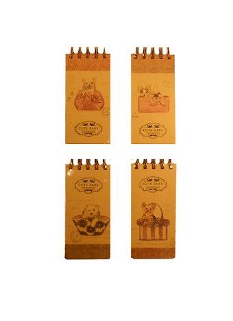 Блокнот А6- 120л 75*150 Cute baby спираль, инд.уп, ассорти, Haich