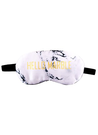 Маска для сна Мрамор серый Hello marble (золото) (пакет)