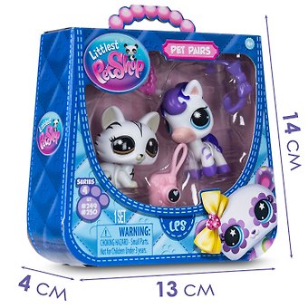 Игровой набор Пара друзей Модные полосочки (2 фигурки Кошка и Зебра) (4+) (коробка)