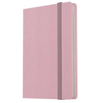 Записная книжка А7 80л лин. "Joy Book. Розовая вуаль" иск.кожа, тонир.блок, скругл.углы, ляссе, резинка, карман на задн.форзаце