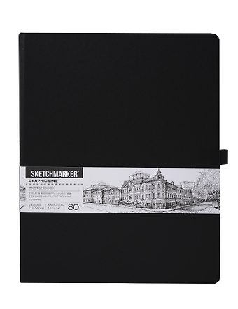 Скетчбук 21*30 80л Sketchmarker Domino, 140г/м2, слоновая кость, тв.обл