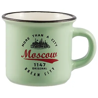 Кружка фарфор.мал.под эмаль Москва. Эмблема (065-9-19-27)