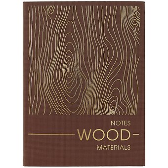Записная книжка А6 80л тчк. "MATERIALS. WOOD" интегр.обл., ламинация soft touch, тиснение фольгой