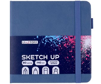 Скетчбук «Sketch Up. Северный» 140 х 140, 80 листов, белый офсет 100г/м2, твердая подложка