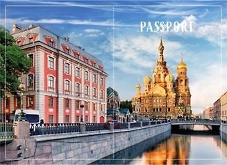 Обложка для паспорта СПб Храм Спаса на Крови (фото) (ПВХ бокс) (ОП2021-276)