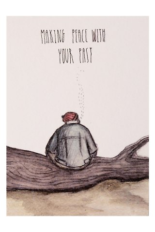 Открытка одинарная making peace with your past