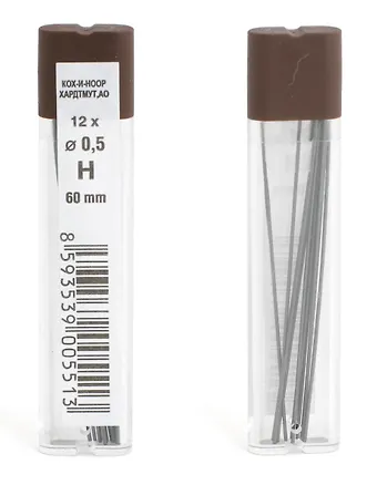 Грифели 0,5мм H, KOH-I-NOOR