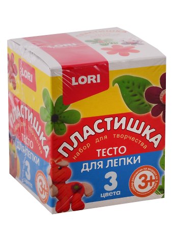 Тесто для лепки. Пластишка. Набор №16, 3цв. по 70 гр.