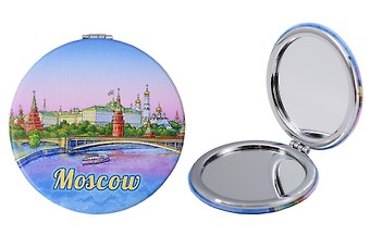 Зеркало мягкое Набережная, Кремль (7см) (Москва) (320-17)