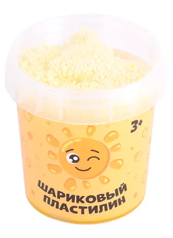 Шариковый пластилин модели Puzzle Foam, желтый