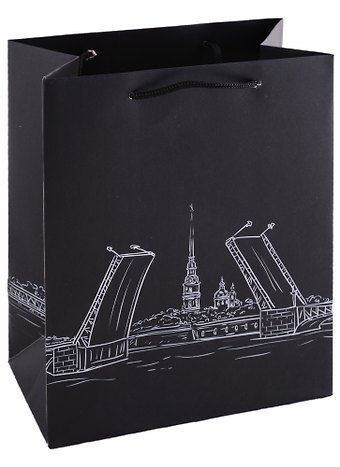 Пакет А5 23*18*10 СПб Мосты Санкт-Петербурга бум.мат.ламинат