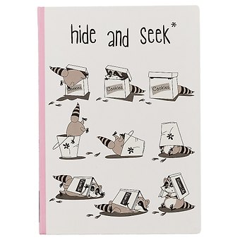 Блокнот «Hide and seek: енот», 192 страницы, А5