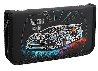 Пенал 1отд. Smart car 19*11см, молния, ламинат, 3D-фольга