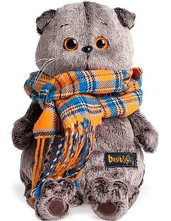Игрушка мягкая Budi Basa, Басик и шарф в клеточку Ks19-002