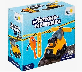 Набор для детской лепки Тесто-пластилин Бетономешалка