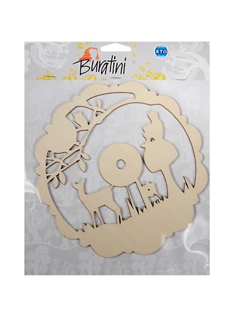 Форма для декора Лесная прогулка (DZ60011) (Buratini) (фанера) (упаковка)