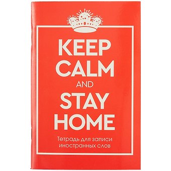 Тетрадь для записи иностранных слов Listoff, Stay Home, А6, 48 листов