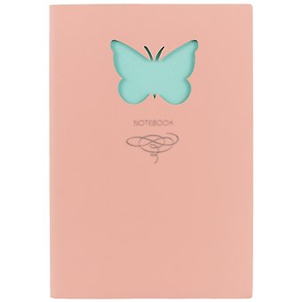 Книга для записей «Butterfly», розовая, 80 листов, А5