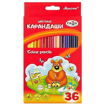 Карандаши цветные Гамма, Мультики, 36 цветов