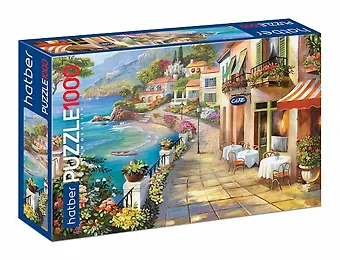 Пазл Hatber Premium 1000 эл. Кафе на набережной, 68х48 см