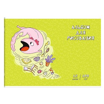 Альбом для рисования Феникс+, Акулёнок, А4, 12 листов