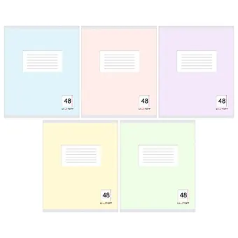 Тетрадь в линейку Listoff, Классическая серия, 48 листов, в ассортименте