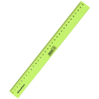 Линейка 30 см пластик, Neon, GoodMark