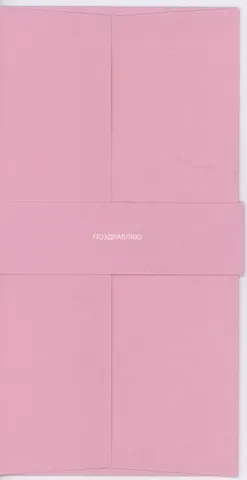 Конверт для денег светло розовый Поздравляю