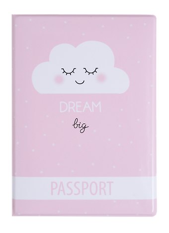 Обложка для паспорта Dream big (Облачко) (ПВХ бокс) (ОП2018-193)