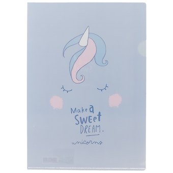 Папка-уголок «Pastel unicorn», А4
