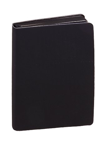 Ежедневник недат. А6 136л SOFT TOUCH черный, интегр.обл., иск.кожа, тонир.блок, скругл.углы, цв.торец, ляссе